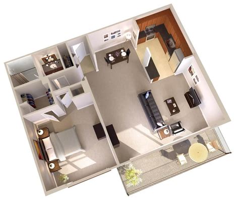 25 Wonderful 1 Bedroom Apartment Layout Ideas Inspiratif Design