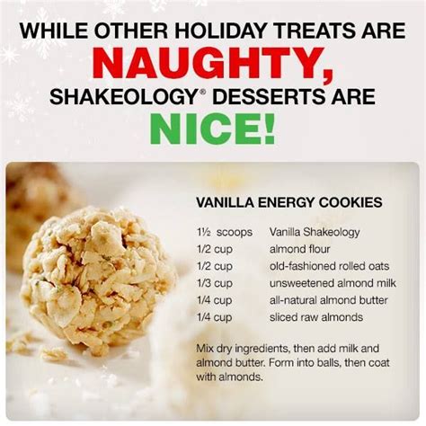 Other protein, meal replacement and shake powders may work with the about recipe, but we have found shakeology to. Pin by Heather Cefaliello on 21 day fix dessert ...