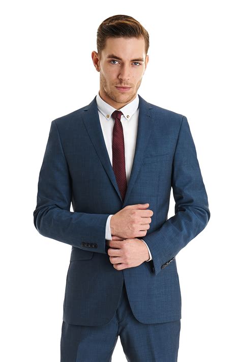 Our suits have unique details, which are composed with an eye for detail. Ben sherman Skinny Fit Single Breasted Captain Blue Mix ...