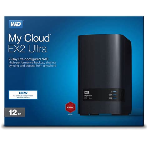 Wd 12tb My Cloud Ex2 Ultra Network Attached Storage 2 Bay Nas