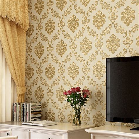 Beibehang Non Woven Fabric European Style 3d Pressure Wall Paper