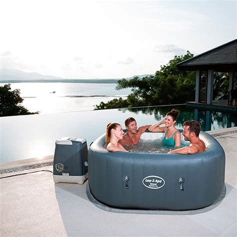 Lay Z Spa Hawaii Hydrojet Pro 4 6 Person Inflatable Hot Tub All Round Fun