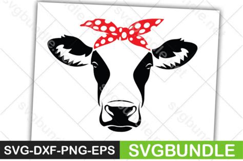 Cow Head Bandana Graphic By Designartstore Creative Fabrica