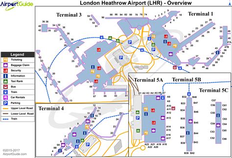 London London Heathrow Lhr Airport Terminal Maps