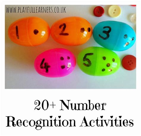 Playful Learners 20 Number Recognition Activities Number