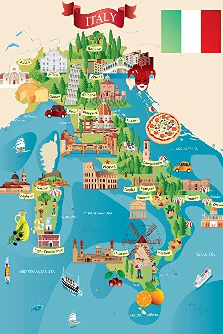 Italy Sightseeing Map