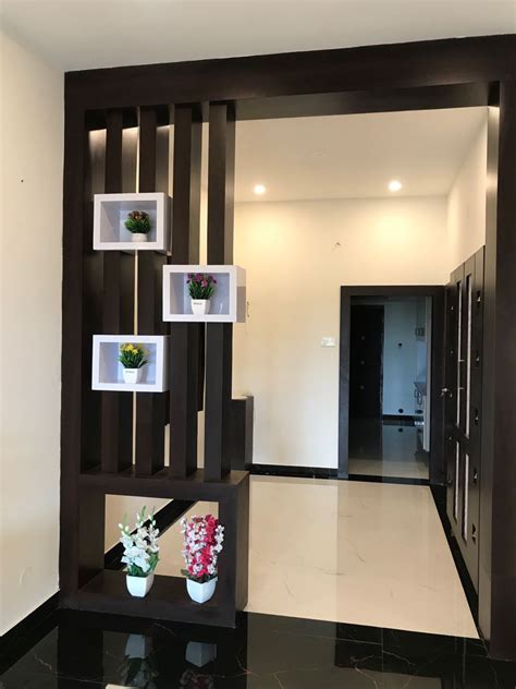 Wood partition design | Wall partition design, Hall interior design