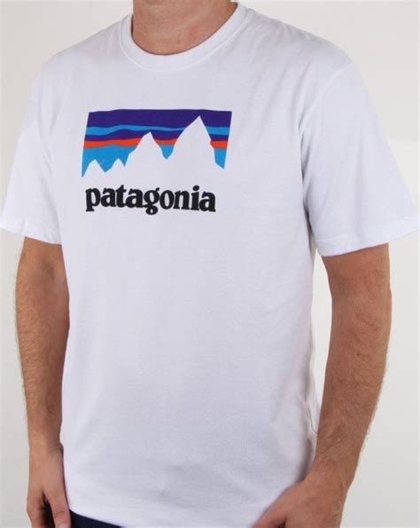 Patagonia Shop Sticker Logo T Shirt White