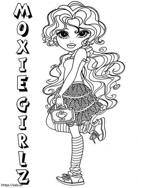 Moxie Girlz 4 Coloring Page