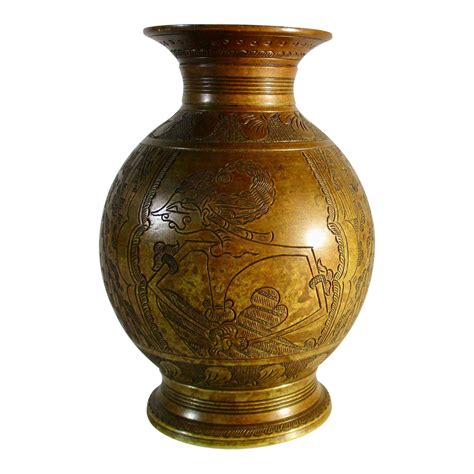 Balinese Bronze Vase Chairish