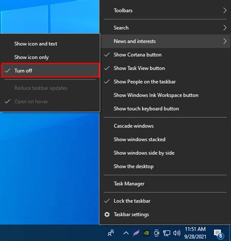 How To Remove The Weather From The Taskbar In Windows