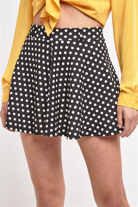 Polka Dot Mini Skirt Just 3