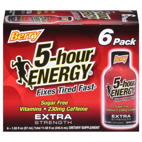 Save On 5 Hour Energy Shot Extra Strength Berry 6 Pk Order Online Delivery Martin S