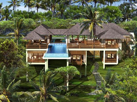 Tropical Island House Plans