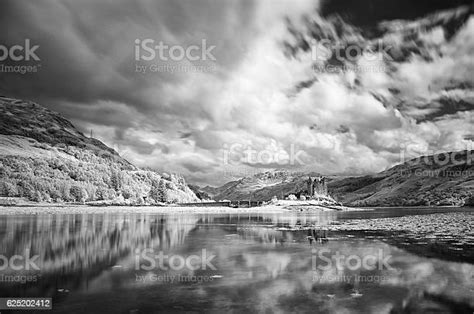 Eilean Donan Castle In Black And White Stock Photo Download Image Now
