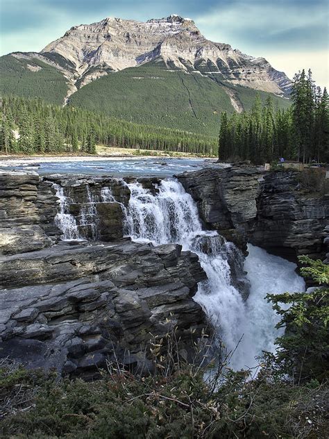 Athabasca Falls In Jasper National Park Alberta Canada Photograph By