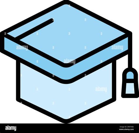 Graduation Hat Icon Outline Graduation Hat Vector Icon For Web Design