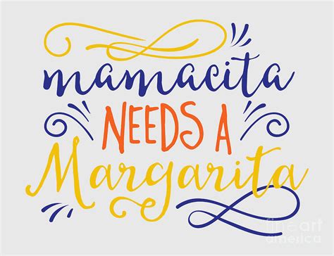 Mamacita Needs A Margarita Alcohol Lover Gift Drinking Gag Quote