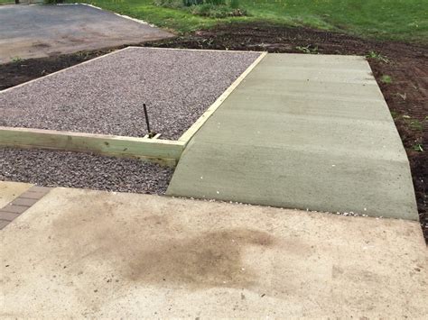 Gravel Shed Foundation And Concrete Pad In Lansdale Pa For Jeremy J