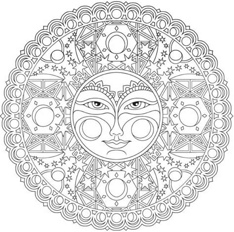 Mandala Da Colorare Difficili Coloriage Mandala Mandala à Imprimer