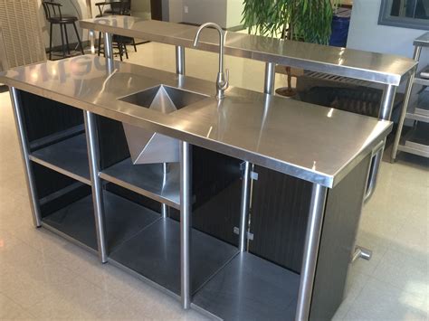 Heres A Custom Stainless Steel Bar And Sink That We Made Stainless