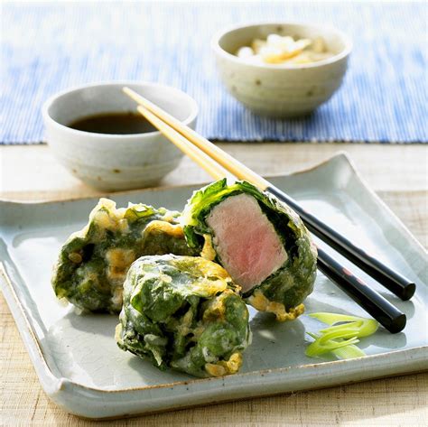 spinach and tuna tempura recipe eat smarter usa