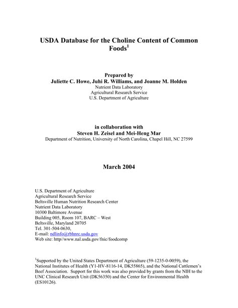 The code snippet to generate a sample json string , jsonfactory jfactory. (PDF) USDA Database for the Choline Content of Common Foods1