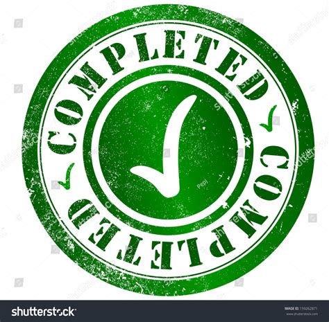 Completed Grunge Stamp, In English Language Stock Photo 159262871 ...