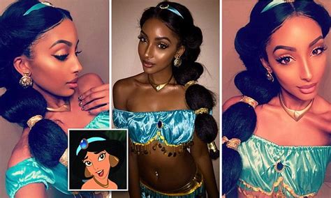 New York Model Has Remarkable Resemblance To Jasmine In Disneys Aladdin Daily Mail Online