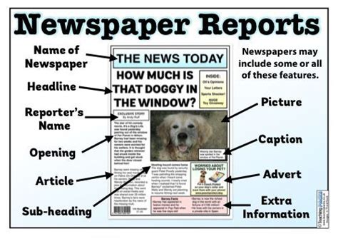 The Newspaper Reports Teaching Pack Articles For Kids News Articles