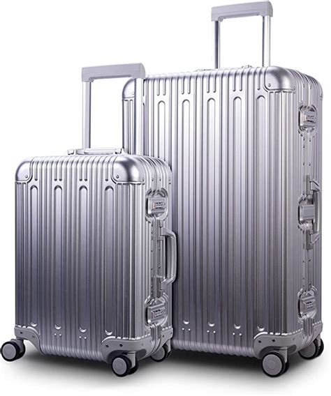 Review Travelking All Aluminum Luggage Carry On Spinner Hard Shell