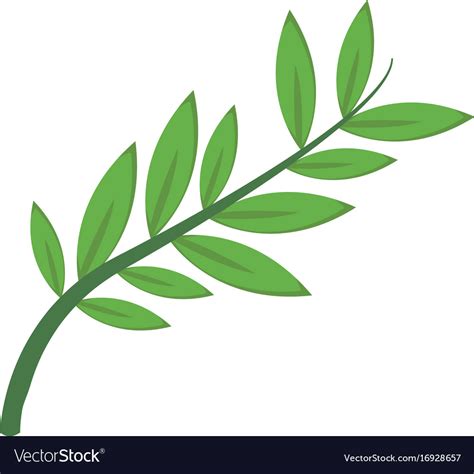 Olive Branch Leaf Peace Flora Symbol Royalty Free Vector