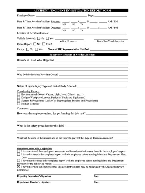 Accident Investigation Form Fill Out Sign Online Dochub