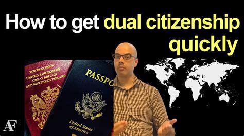 How To Get Dual Citizenship Quickly Youtube