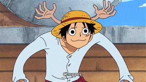 One Piece Luffy Imitates Chopper Funny Moment Youtube