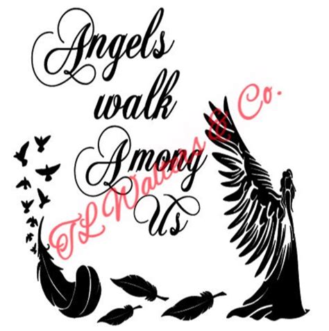 Angels Among Us Svg Png  Personalcommercial Use Etsy