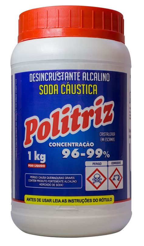 Soda Caustica Politriz Granulada 1kg Andrade Distribuidor