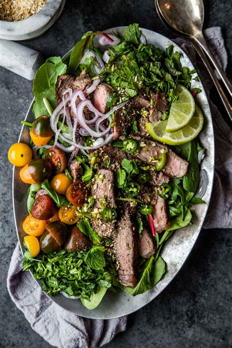 30 Minute Thai Beef Salad Platingsandpairings