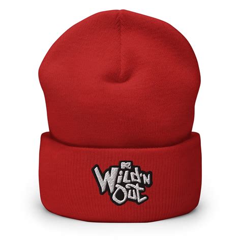 Wild N Out Logo Red Embroidered Beanie Paramount Shop