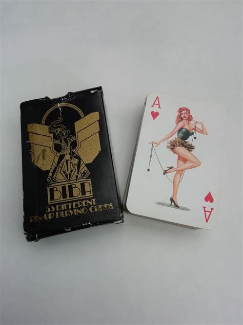 Original 1973 Biba Mistress Pin Up Box Of Playing Cards Complete