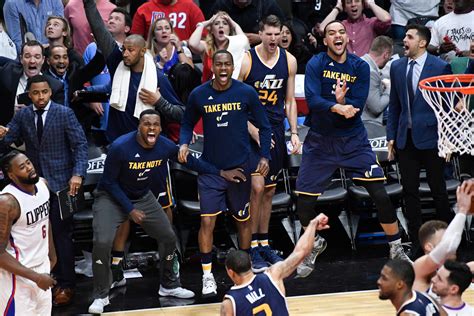 Utah jazz's burgeoning success is nothing short of remarkable. Top 5 "Get outta your seat" moments from 2016-17 Utah Jazz season