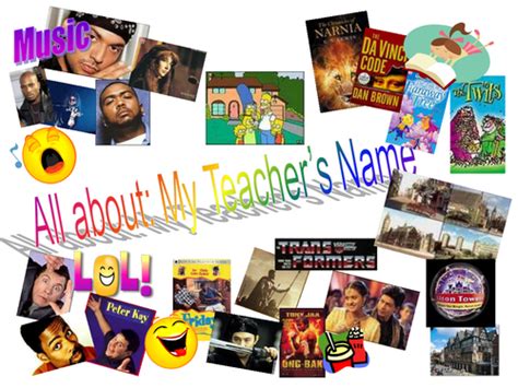 An Autobiographical Collage Made With Ppt Teaching Resources