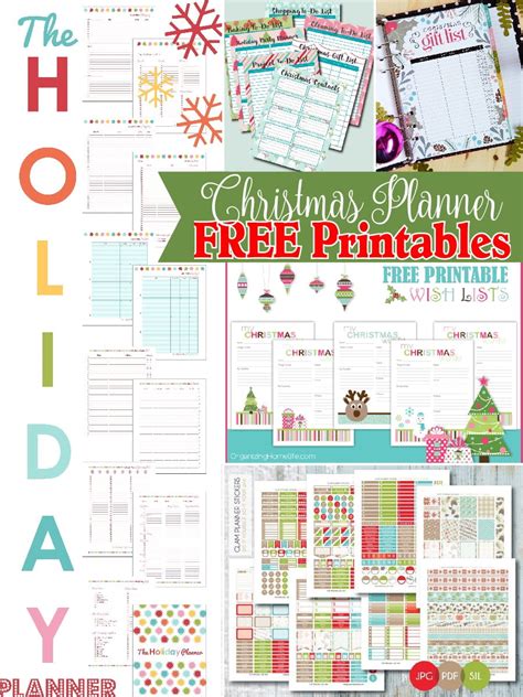 Christmas Planner Free Printables The Scrap Shoppe