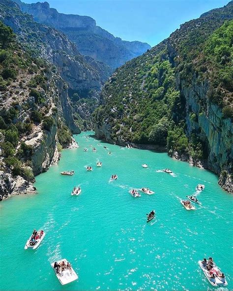 Verdon Gorge Is A River Canyon In Southeastern France Carved By The