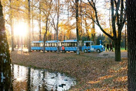 Excursion Train In Alexander Park Pushkin St Petersburg Editorial
