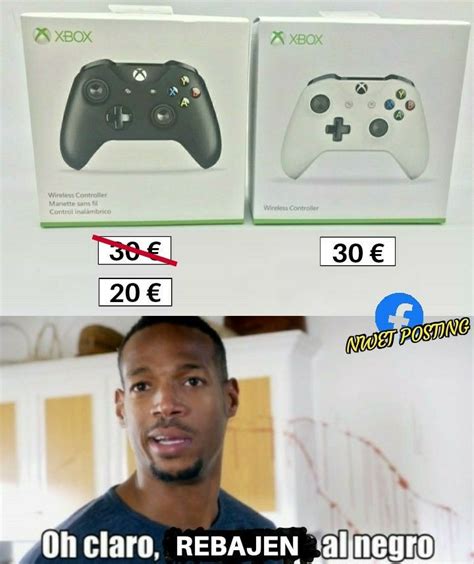 Mandos De Xbox Uno Blanco U Otro Negro El Negro Rebajado Plantilla O