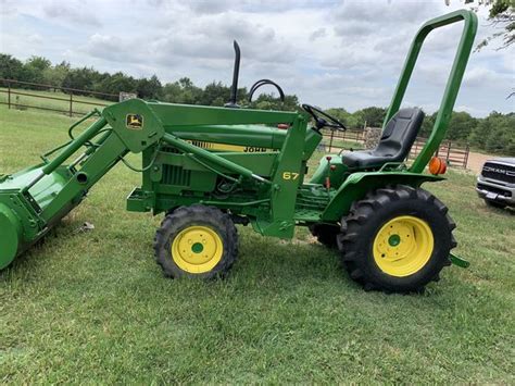 4x4 650 Johndeer Diesel Tractor With Front End Loader Super Clean For