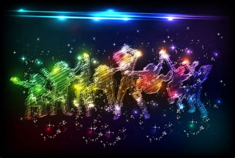 Neon Party Girls Dance Stock Vector Illustration Of Human 39756422