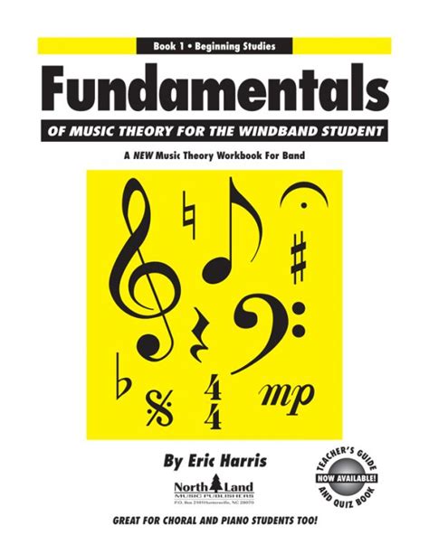 Fundamentals Of Music Theory Book 1 Beginning Studies Northland