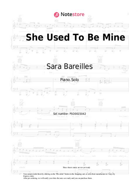 sara bareilles she used to be mine sheet music for piano download piano solo sku pso0015042 at